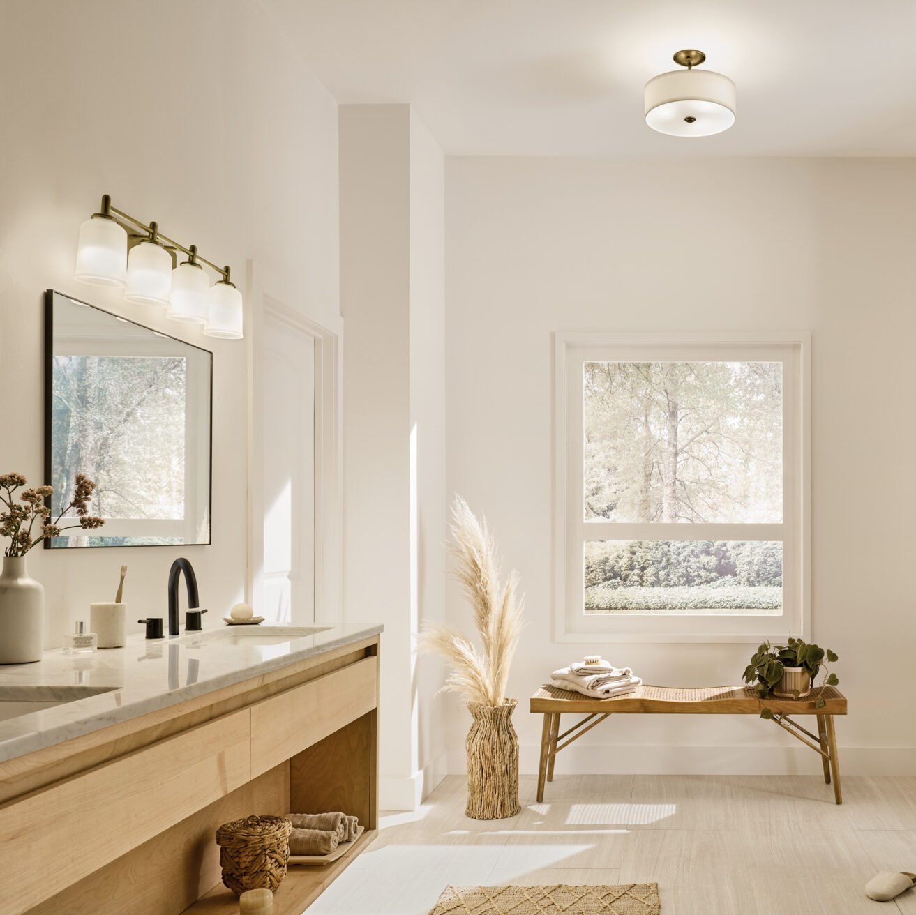 DIY bathroom lighting upgrade for remodel