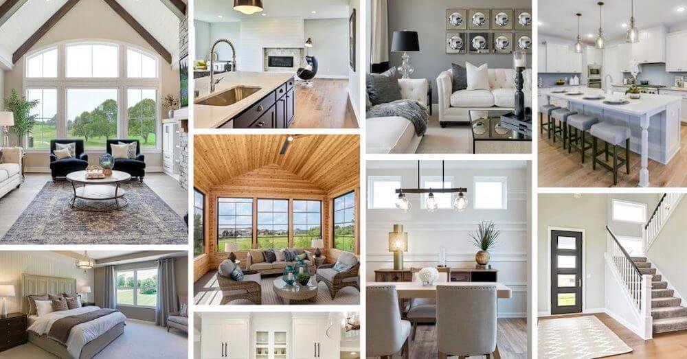 Example of contractor portfolio showing modern home renovation projects