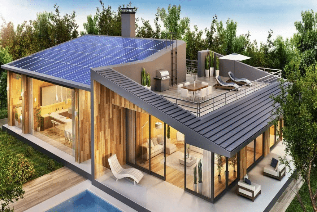 Energy-efficient home renovation ideas with solar panels and smart thermostats